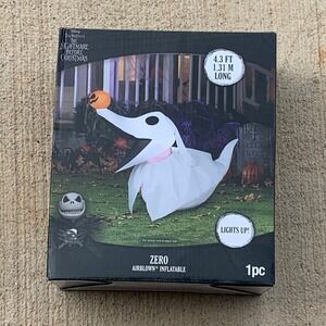 4.3 Foot Long The Nightmare Before Christmas Zero Halloween Gemmy Inflatable